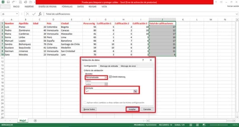 Proteger fórmulas en Excel y cómo evitar que se borren por error