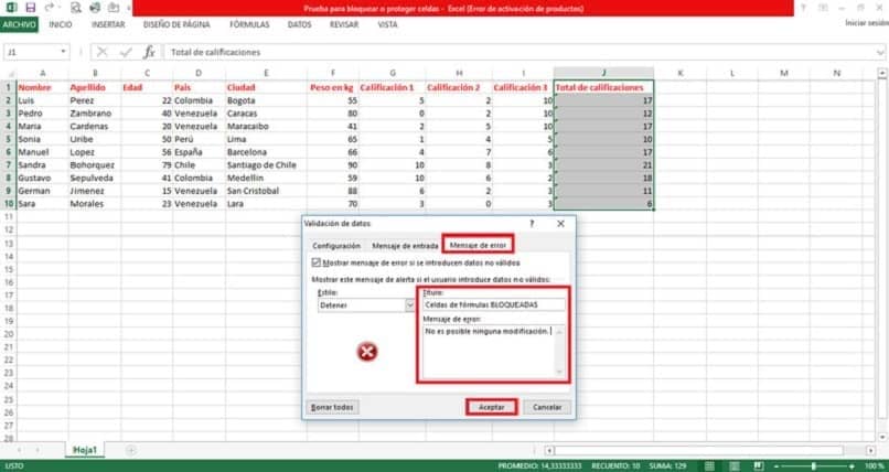 Proteger fórmulas en Excel y cómo evitar que se borren por error