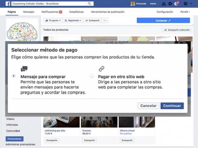 facebok marketplace iniciar