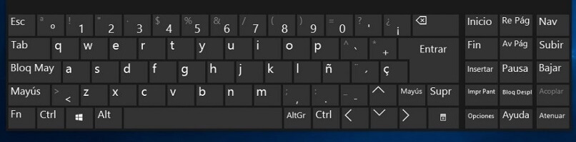 activar la versión 2 del teclado virtual de Windows