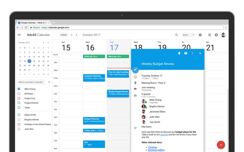 google calendar para organizar tareas