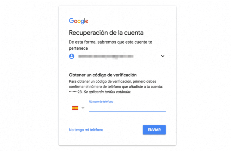 Recuperar Cuenta De Gmail Con Dni